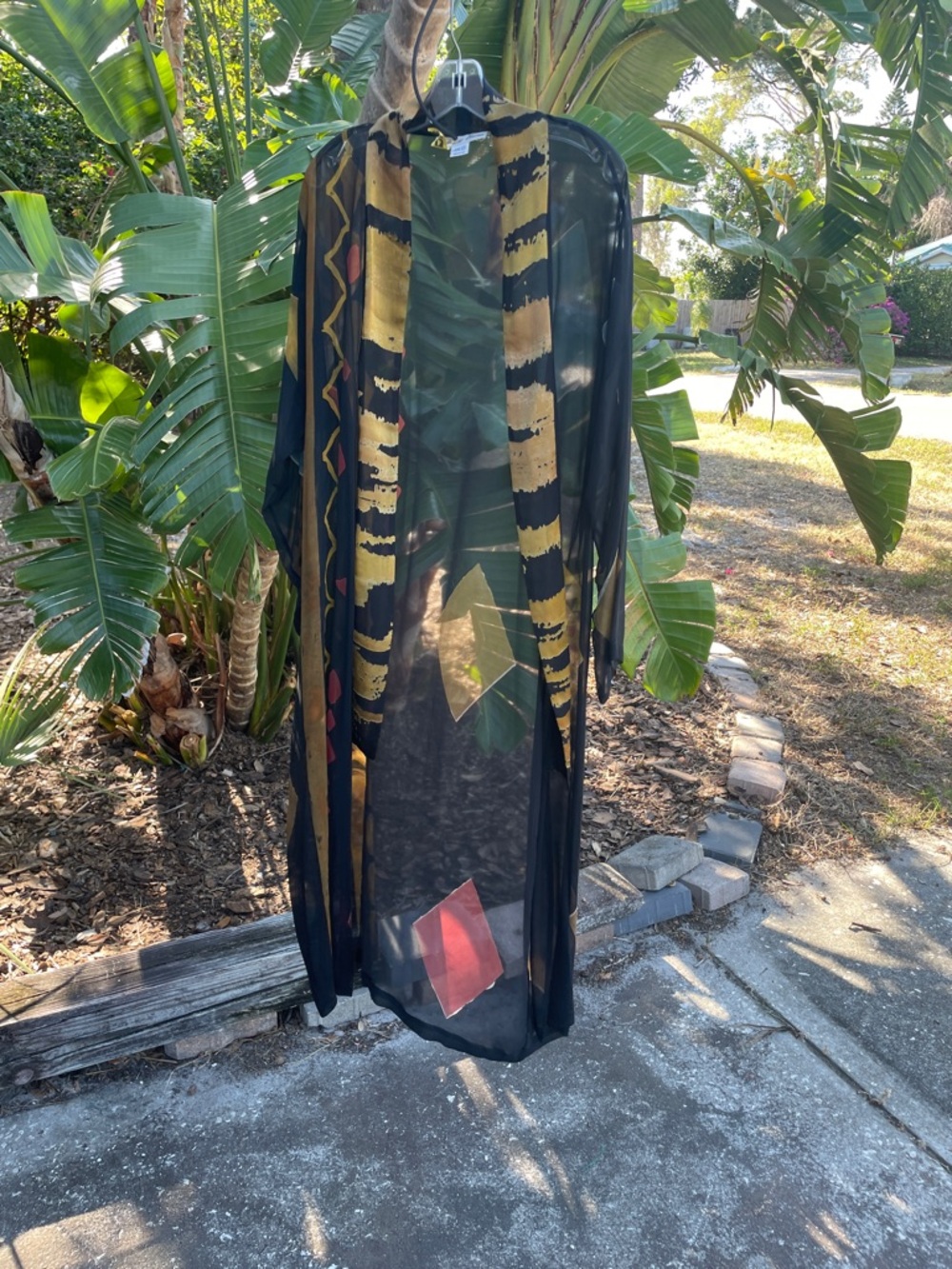 sheer silk, kimono style jacket, or topper